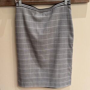 Black & White Plaid Women's Skirt